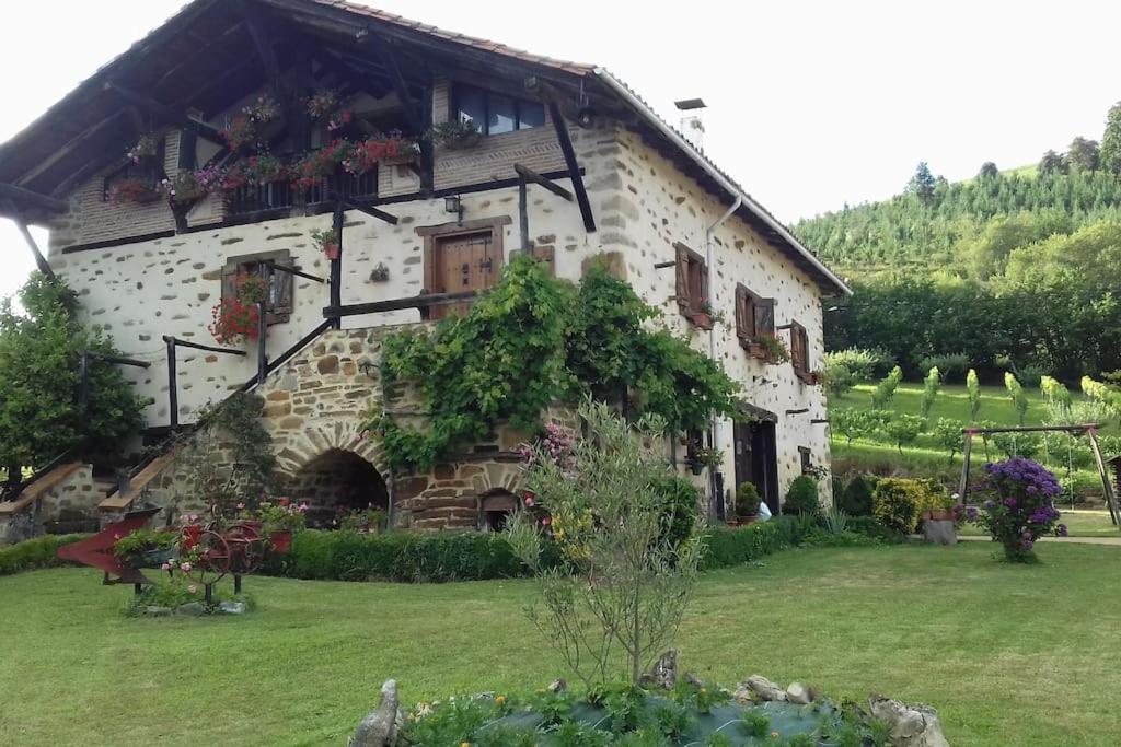 Caserio Vasco Con Piscina Y Barbacoa Orozko Bagian luar foto