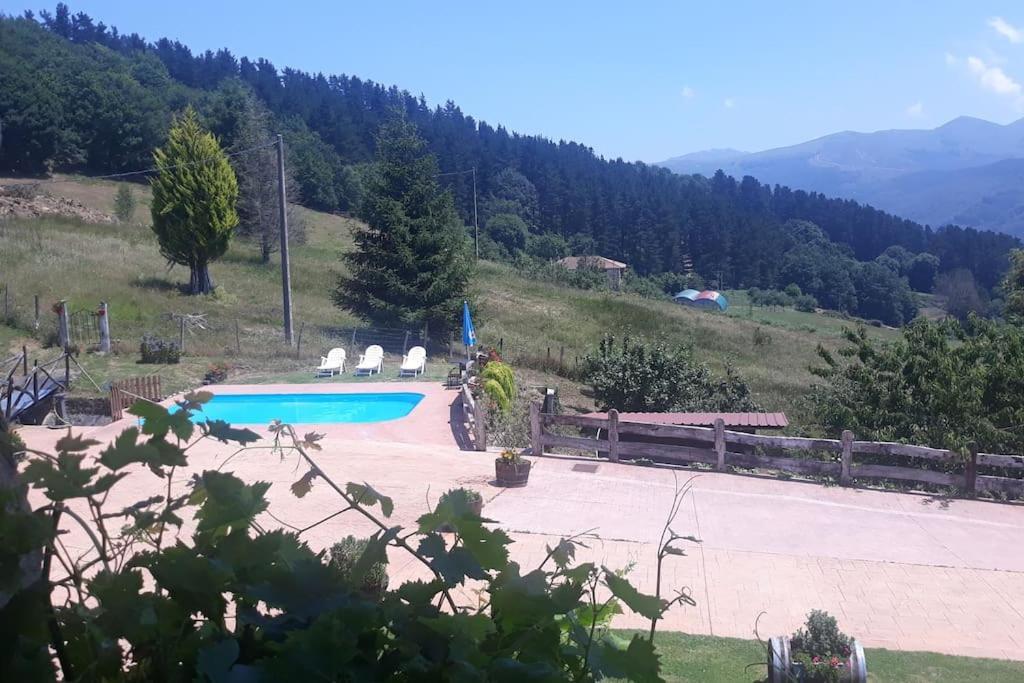 Caserio Vasco Con Piscina Y Barbacoa Orozko Bagian luar foto